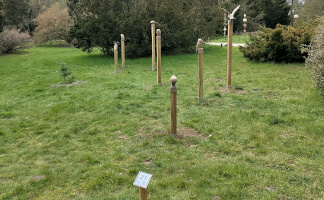 overzicht van de installatie op de tentoonstelling Ode aan de Natuur
